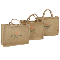 Natuurlijk jute tas 40 cm x 33 cm